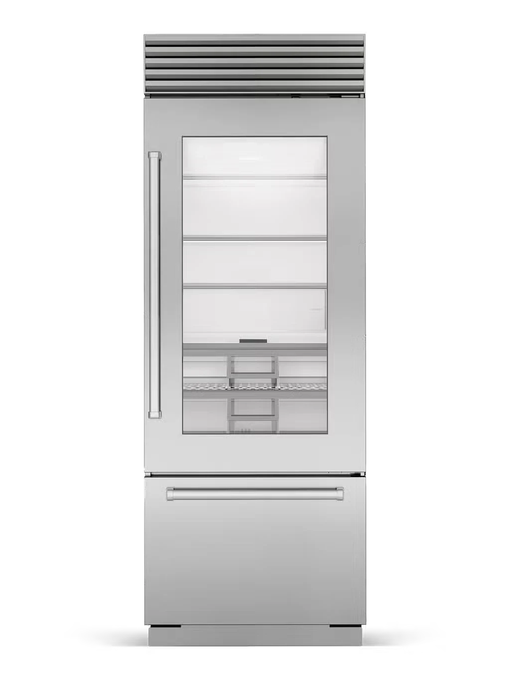 Classic Combinado superior e inferior Refrigerador/Freezer com Vidro Door