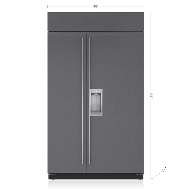 Refrigerador SubZero 48″ SidebySide com dispensador Panel Ready